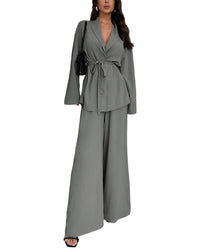 Bella Desert 2Pc Cardigan & Pant Set
