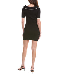 House Of Harlow 1960 Jackie Shoulder Tipped Mini Dress