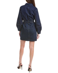 House Of Harlow 1960 Cassian Lantern Sleeve Denim Shirtdress