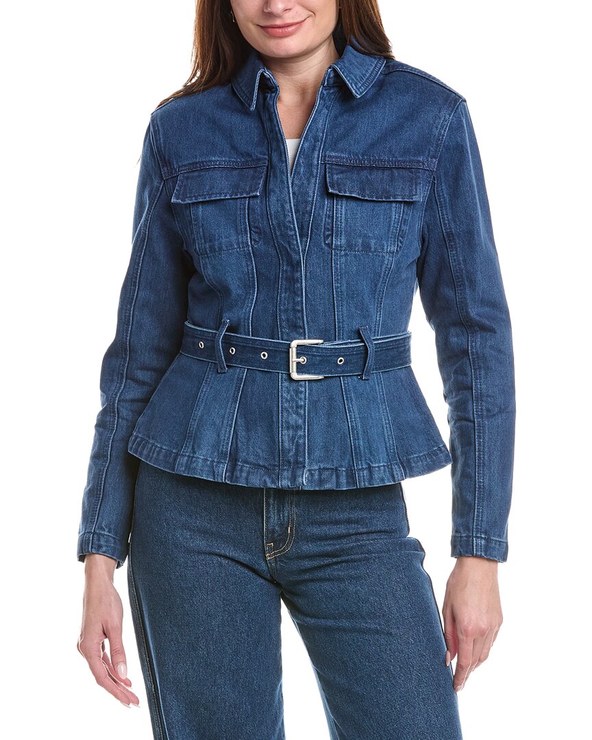 House of Harlow 1960 House Of Harlow 1960 Rev Padded Shoulder Denim Jacket
