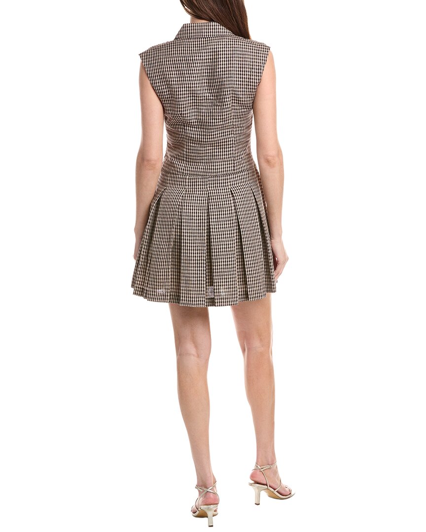 House of Harlow 1960 Valerie Polka Dot Pleated Mini Dress
