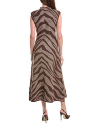 House of Harlow 1960 House Of Harlow 1960 Acadia Jacquard Zebra Midi Dress