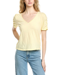 Michael Stars Josie Ruched Sleeve T-Shirt