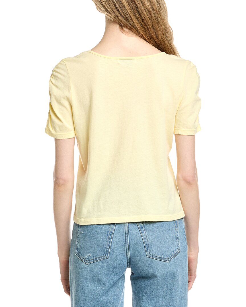 Michael Stars Josie Ruched Sleeve T-Shirt