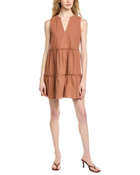 Michael Stars Sandra Linen-Blend Mini Dress