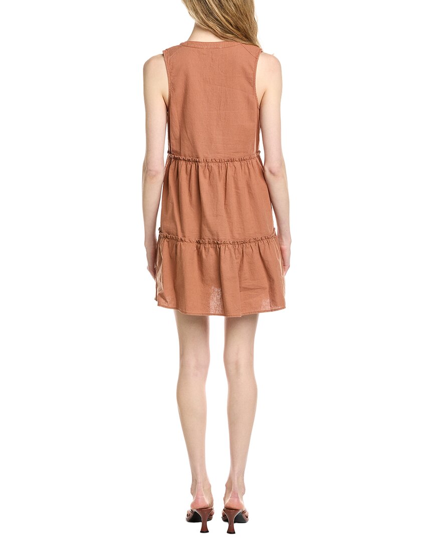 Michael Stars Sandra Linen-Blend Mini Dress
