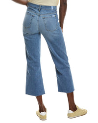 7 For All Mankind Cropped Alexa Newton Straight Leg Jean