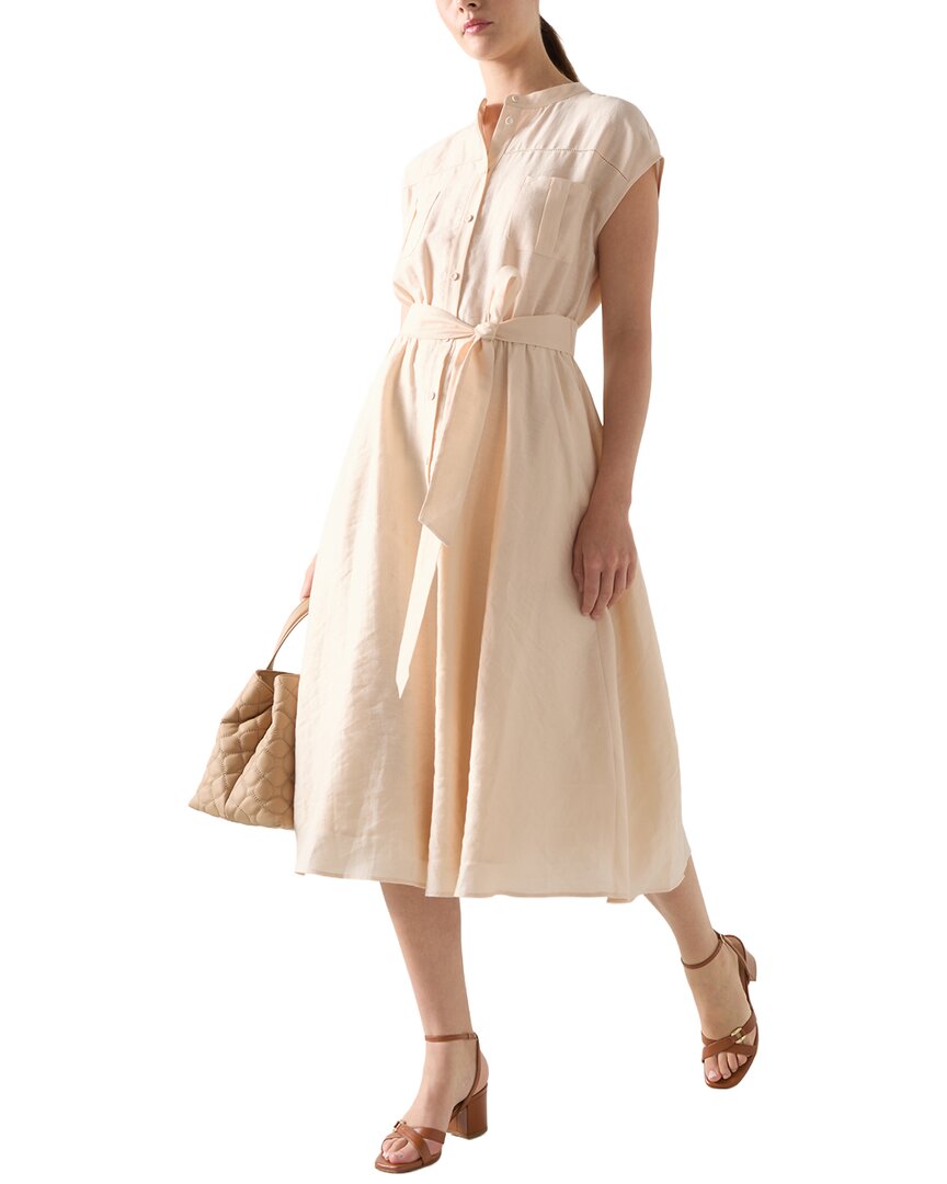 Lk Bennett Fran Linen-Blend Dress