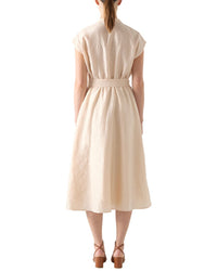 Lk Bennett Fran Linen-Blend Dress