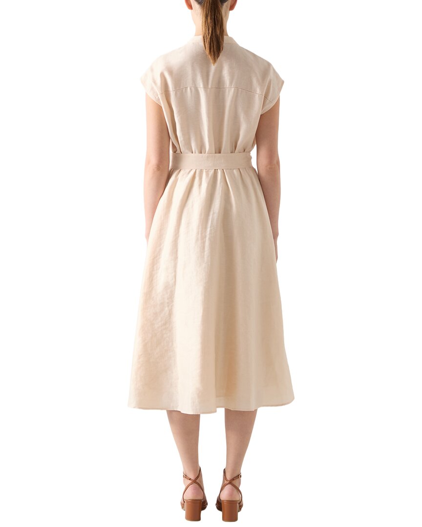 Lk Bennett Fran Linen-Blend Dress