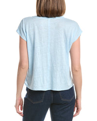Eileen Fisher V Neck Square Linen T-Shirt