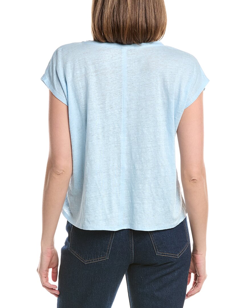Eileen Fisher V Neck Square Linen T-Shirt