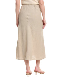 Eileen Fisher A-Line Linen Bias Skirt