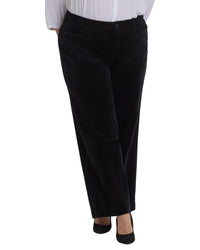 Nydj Plus Teresa Black Wide Leg Jean