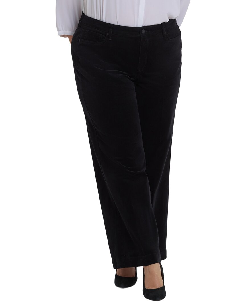 Nydj Plus Teresa Black Wide Leg Jean