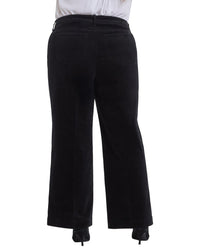 Nydj Plus Teresa Black Wide Leg Jean