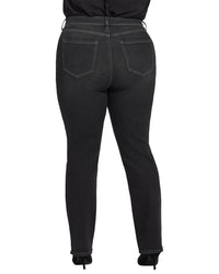 Nydj Plus Marilyn High-Rise Paris Lights Straight Leg Jean