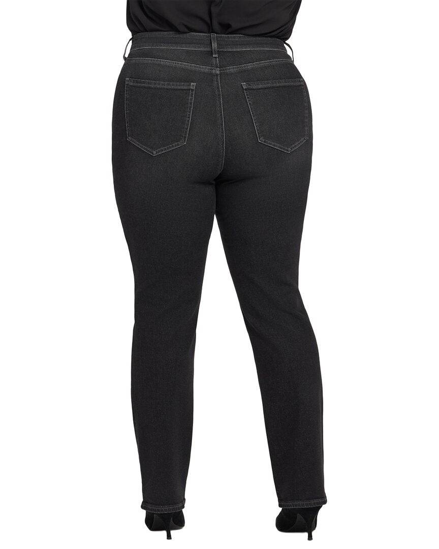 Nydj Plus Marilyn High-Rise Paris Lights Straight Leg Jean