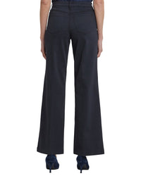 Nydj Teresa Washed Black Wide Leg Jean