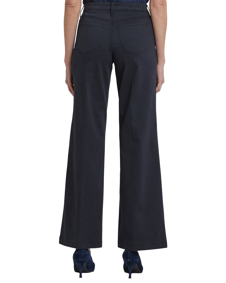 Nydj Teresa Washed Black Wide Leg Jean
