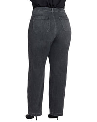 Nydj Plus Brooke Vintage Noir Straight Leg Jean
