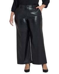 Nydj Plus Trouser Black Wide Leg Jean