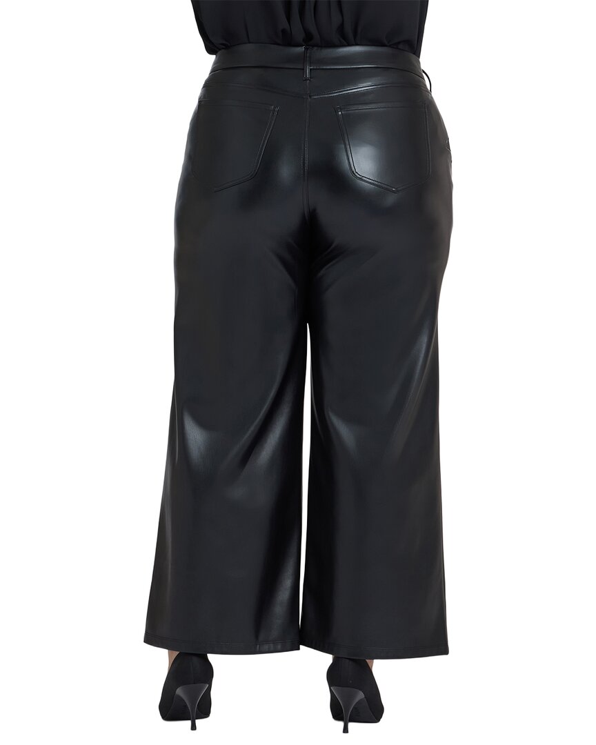 Nydj Plus Trouser Black Wide Leg Jean