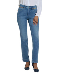 Nydj Marilyn High-Rise Bastille Sea Straight Leg Jean
