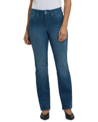 Nydj Marilyn High-Rise Hugo Rain Straight Leg Jean