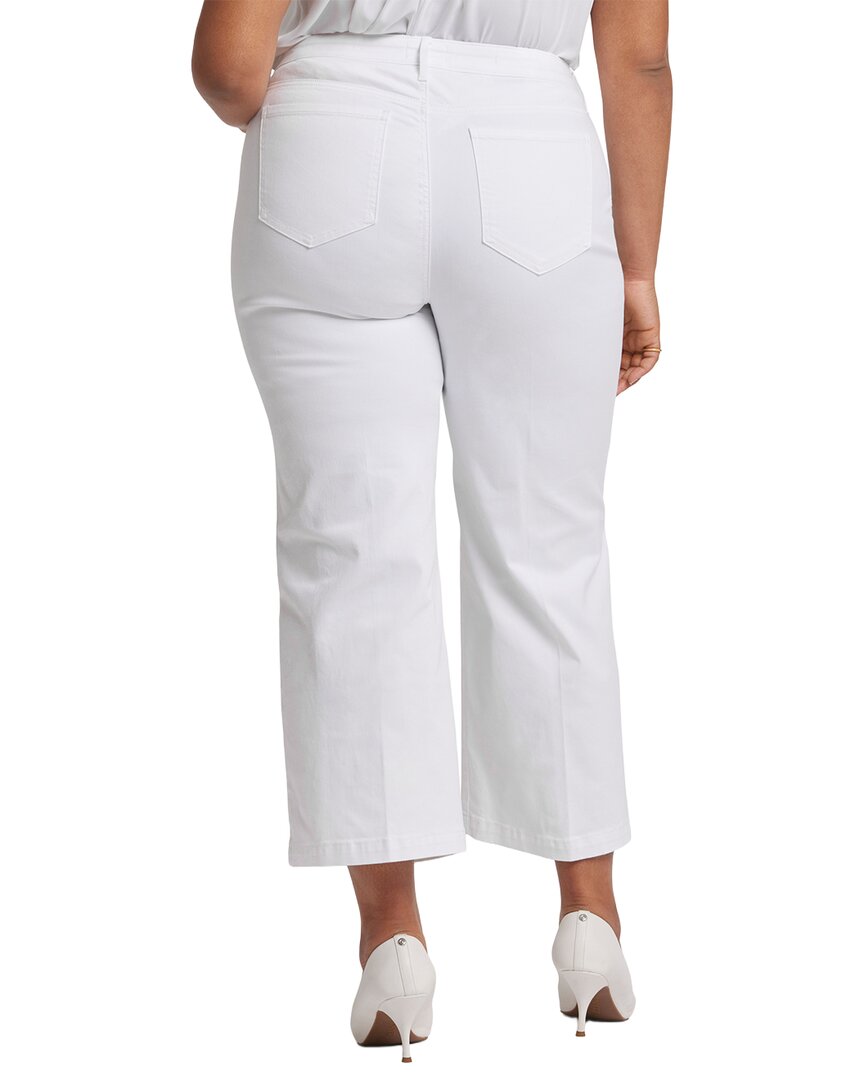 Nydj Plus Teresa Optic White Wide Leg Jean