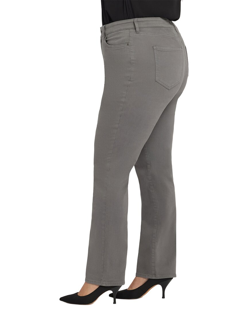 Nydj Plus Marilyn High-Rise Lunar Stone Straight Leg Jean
