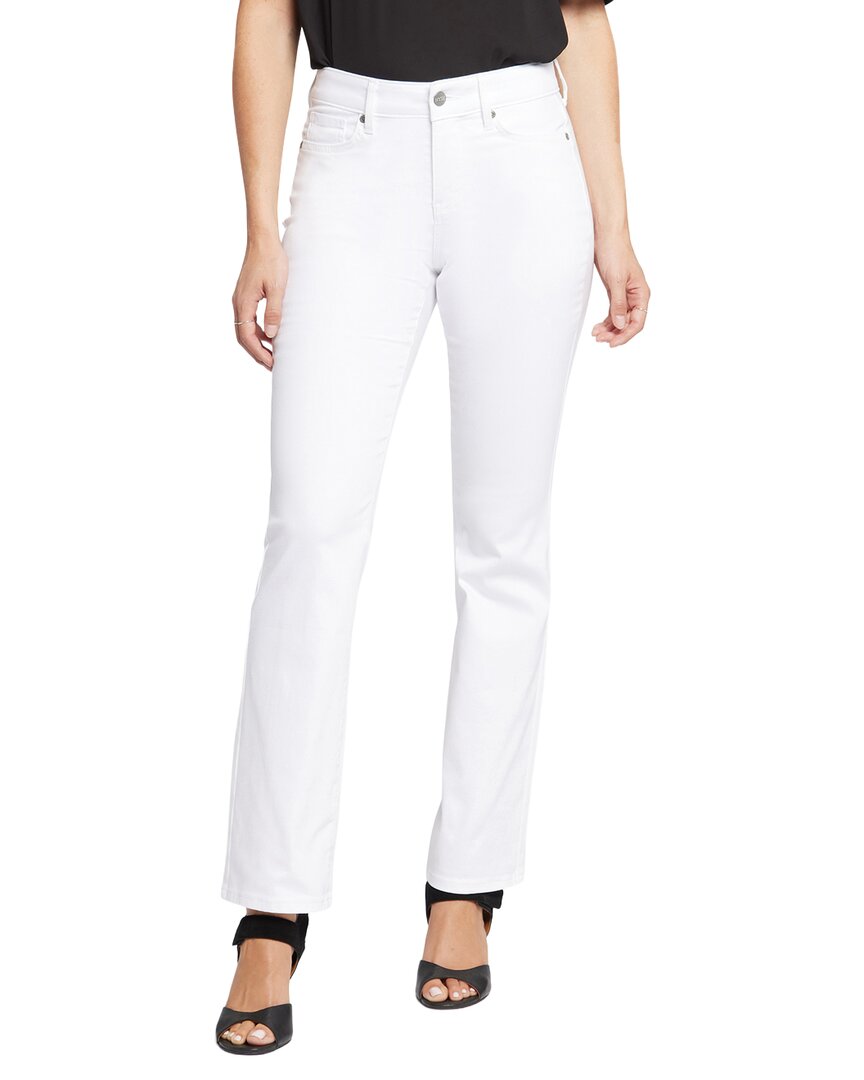 Nydj Ellison High-Rise Optic White Straight Leg Jean