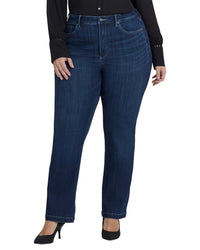 Nydj Plus Teresa Ink Skyline Wide Leg Jean