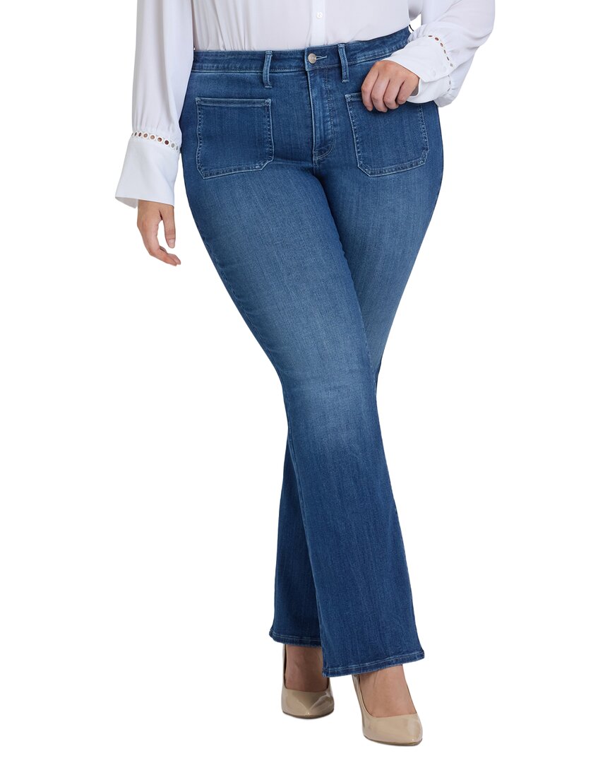 Nydj Plus Ava Cool Marine Flare Jean