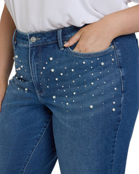 Nydj Plus Teresa Lake Notre-Dame Wide Leg Jean