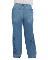 Nydj Plus Teresa Water Canyon Wide Leg Jean