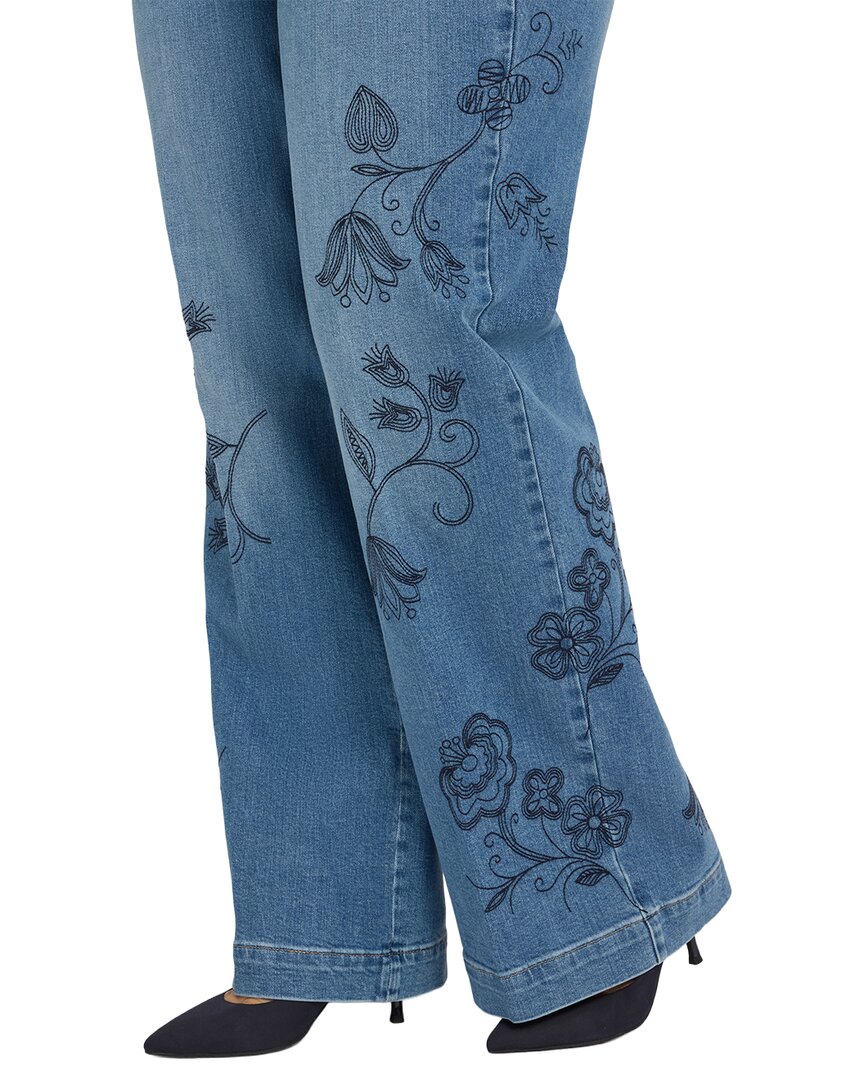 Nydj Plus Teresa Water Canyon Wide Leg Jean