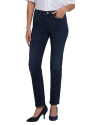 NYDJ Nydj Sheri Blacken Blue Slim Jean