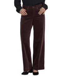 NYDJ Nydj Teresa Bitter Chocolate Wide Leg Jean
