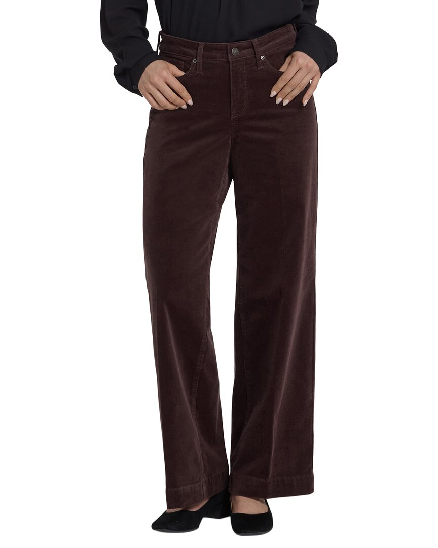 NYDJ Nydj Teresa Bitter Chocolate Wide Leg Jean
