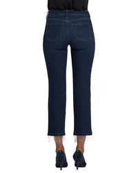 NYDJ Nydj Marilyn Blacken Blue Ankle Crop Jean