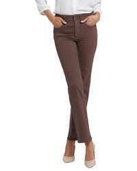 NYDJ Nydj Marilyn Coffee Bean Straight Leg Jean
