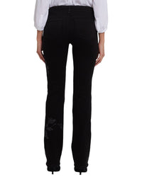 NYDJ Nydj Marilyn Black Rinse Straight Leg Jean