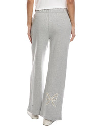 Vintage Havana Lace Insert Fleece Wide Leg Pant