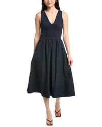Nation Ltd Daria V-Neck Midi Dress