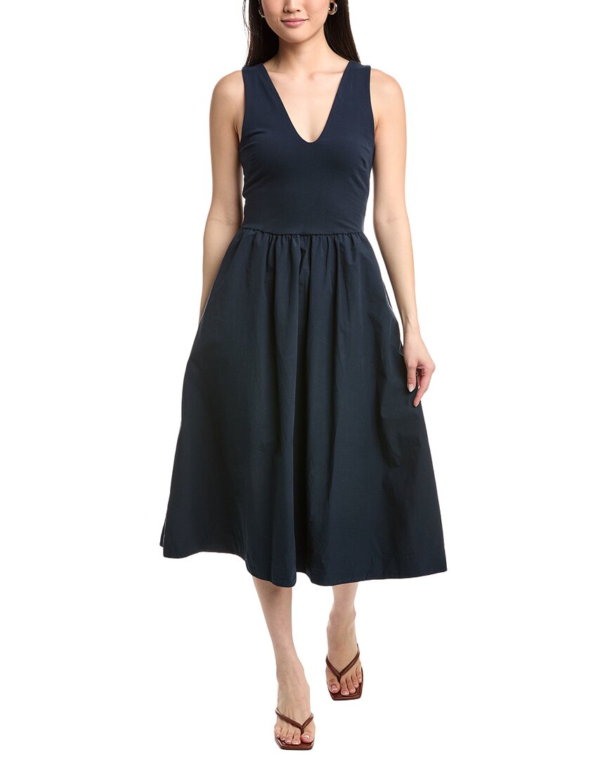 Nation Ltd Daria V-Neck Midi Dress