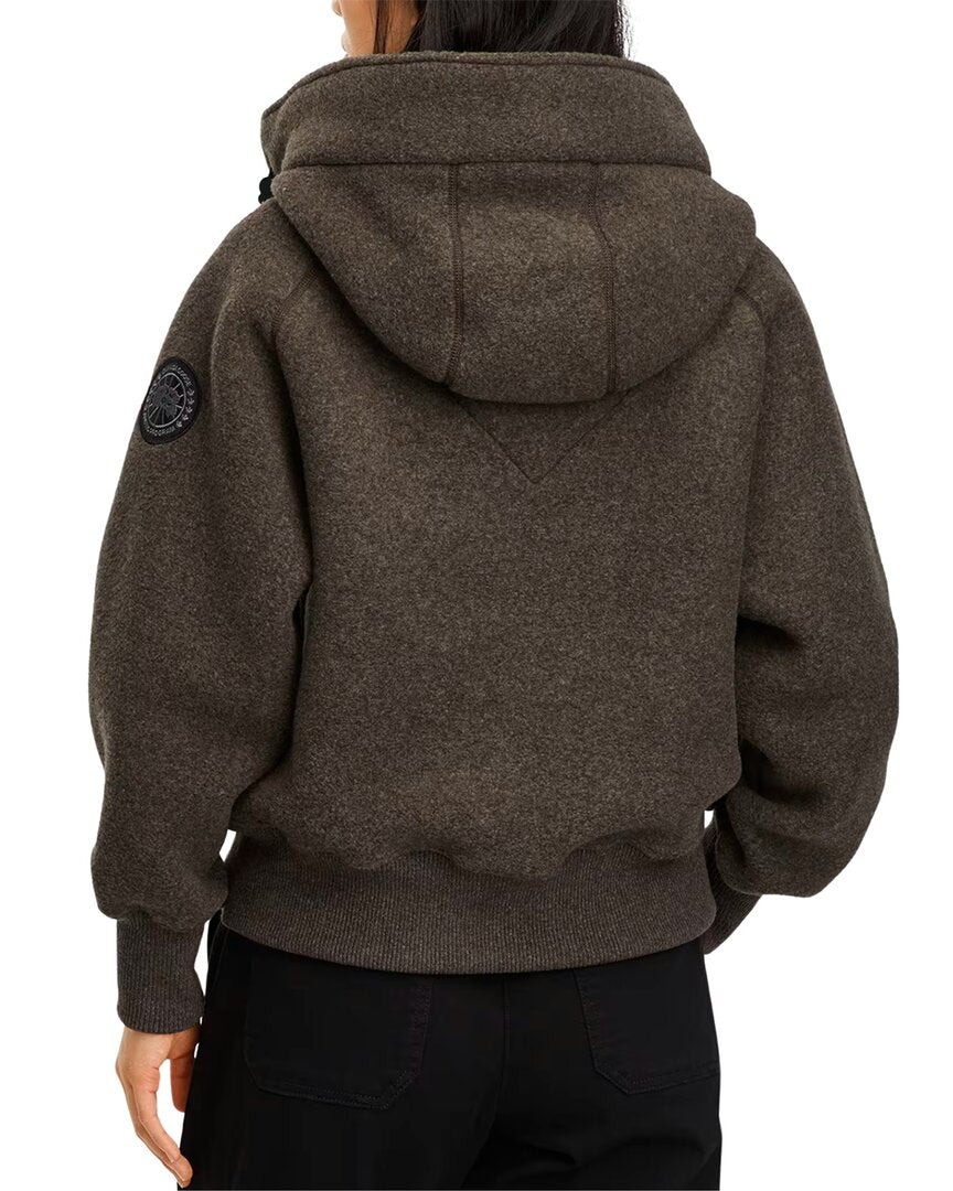 Canada Goose Chilliwack Black Label Kind Fleece Wool-Blend Bomber Jacket