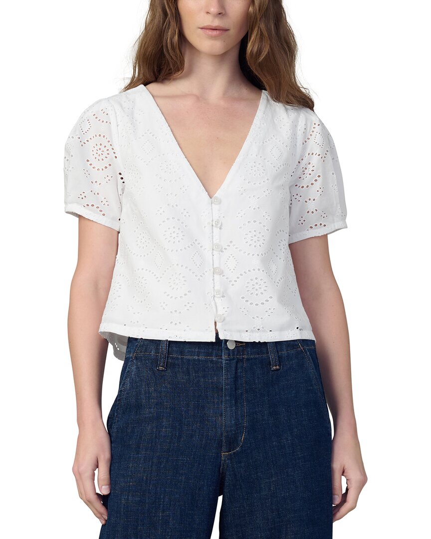 Joe's Jeans The Halle Short Sleeve Eyelet Blouse