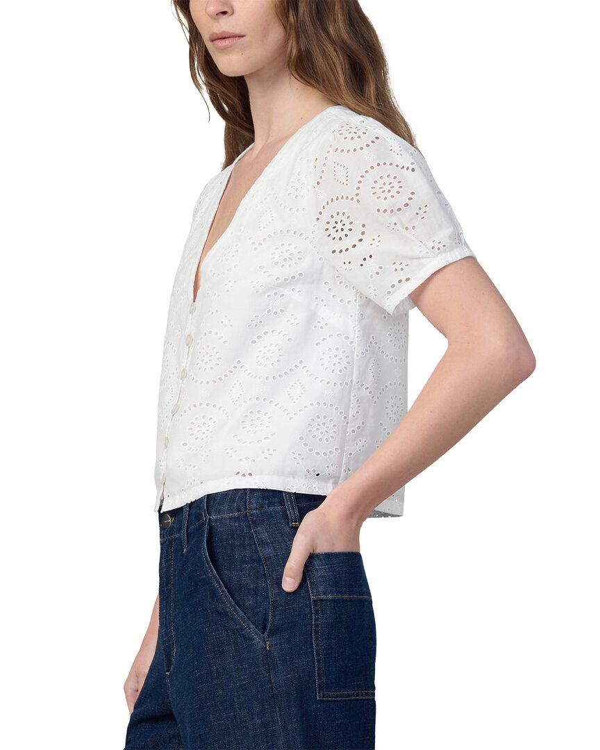Joe's Jeans The Halle Short Sleeve Eyelet Blouse