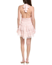 Loveshackfancy Prim Silk Mini Dress